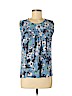 Ann Taylor LOFT Outlet 100% Rayon Blue Sleeveless Blouse Size M (petite) - photo 1