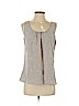 Ann Taylor LOFT 100% Polyester Brown Sleeveless Blouse Size P (petite) - photo 1