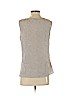 Ann Taylor LOFT 100% Polyester Brown Sleeveless Blouse Size P (petite) - photo 2