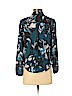 Alfani 100% Polyester Teal Long Sleeve Blouse Size 4 (petite) - photo 2