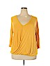 a.n.a. A New Approach Yellow Long Sleeve Top Size XL - photo 1