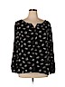 Thakoon for DesigNation 100% Polyester Black Long Sleeve Blouse Size XL - photo 1