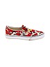 Vans Floral Red Sneakers Size 7 - photo 1