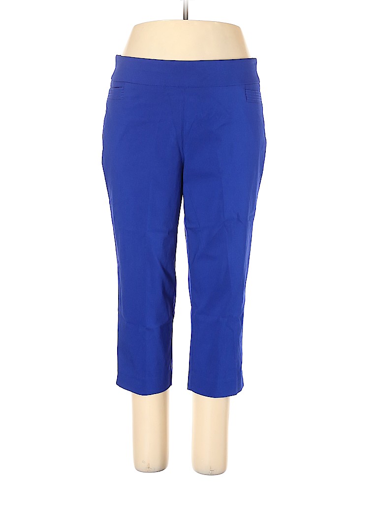 Studio Works Solid Blue Dress Pants Size 16w - 66% off | thredUP