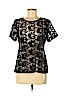 Ann Taylor LOFT 100% Cotton Black Short Sleeve Blouse Size M (petite) - photo 1