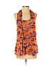Diane von Furstenberg 100% Silk Purple Sleeveless Silk Top Size 4 - photo 1