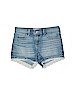 Abercrombie Solid Blue Denim Shorts Size 13 - 14 - photo 1