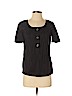 Trina Turk Black Short Sleeve Blouse Size P (petite) - photo 1