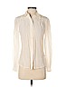 Trina Turk 100% Silk Ivory Long Sleeve Silk Top Size P (petite) - photo 1