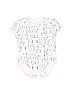 Assorted Brands 100% Cotton White Short Sleeve Onesie Size 6-9 mo - photo 1