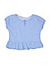 maddie Solid Blue Short Sleeve Blouse Size L (kids) - photo 1