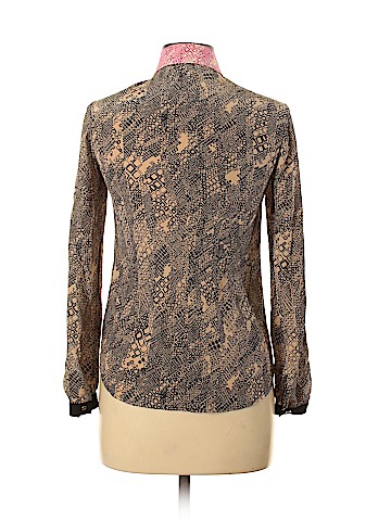 Trina Turk Long Sleeve Silk Top (view 2)