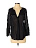 Paige 100% Cotton Black Long Sleeve Blouse Size S - photo 1