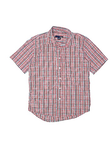 Basics Short Sleeve Button-Down Shirt (view 1)