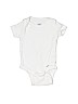 Gerber 100% Cotton Solid White Short Sleeve Onesie Size Newborn - photo 1