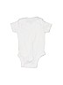 Gerber 100% Cotton Solid White Short Sleeve Onesie Size Newborn - photo 2