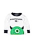 The Children's Place 100% Cotton White Long Sleeve T-Shirt Size 0-3 mo - photo 1