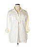 Lauren by Ralph Lauren 100% Linen Ivory Long Sleeve Blouse Size L - photo 1