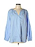 Vince Camuto 100% Polyester Blue Long Sleeve Blouse Size L - photo 1