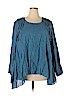 Assorted Brands Blue Long Sleeve Blouse Size XXL - photo 1