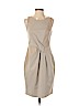 Halston Heritage Tan Casual Dress Size 2 - photo 1