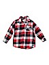 The Children's Place 100% Cotton Red Long Sleeve Button-Down Shirt Size 5 - 6 - photo 1