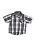English Laundry 100% Cotton Plaid Gray Short Sleeve Button-Down Shirt Size 7 - photo 1