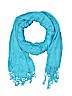 Express 100% Viscose Solid Blue Scarf One size - photo 1