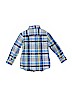 Gymboree 100% Cotton Plaid Blue Long Sleeve Button-Down Shirt Size 4 - photo 2