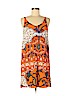 Topshop 100% Viscose Orange Casual Dress Size 6 - photo 1