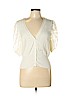 Isabella Rodriguez 100% Cotton Ivory Cardigan Size L (petite) - photo 1
