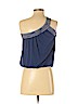 Vivienne Tam 100% Nylon Blue Sleeveless Top Size P (petite) - photo 2
