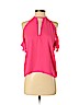 Amanda Uprichard 100% Polyester Pink Short Sleeve Blouse Size P (petite) - photo 1
