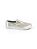 Vans 100% Leather Silver Sneakers Size 8 1/2 - photo 1