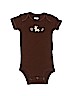 Carter's 100% Cotton Brown Short Sleeve Onesie Size Newborn - photo 1