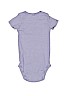 Carter's 100% Cotton Purple Short Sleeve Onesie 3-6 MO / 6 MO - photo 2
