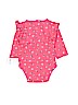 Carter's 100% Cotton Pink Long Sleeve Onesie 3-6 MO / 6 MO - photo 2