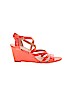 J.Crew Red Wedges Size 8 - photo 1