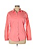 Worthington Pink Long Sleeve Button-Down Shirt Size 14 - photo 1