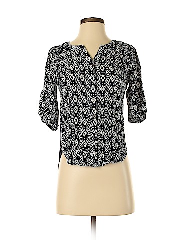 Skies Are Blue Short Sleeve Blouse (view 1)