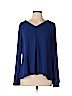 41Hawthorn 100% Polyester Blue Long Sleeve Blouse Size L - photo 1
