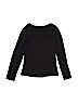 Justice Solid Black Long Sleeve T-Shirt Size 20 - photo 2