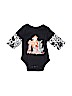 Nickelodeon 100% Cotton Black Long Sleeve Onesie Size 0-3 mo - photo 1