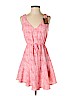Aqua 100% Polyester Pink Casual Dress Size S - photo 1