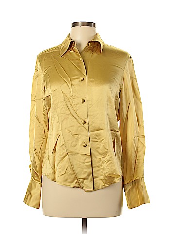 Linda Allard Ellen Tracy Long Sleeve Silk Top (view 1)