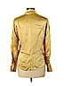 Linda Allard Ellen Tracy 100% Silk Gold Long Sleeve Silk Top Size 10 (petite) - photo 2