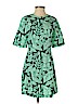 Zara 100% Cotton Green Casual Dress Size XS - photo 1