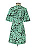 Zara 100% Cotton Green Casual Dress Size XS - photo 2