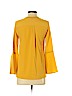 Banana Republic Factory Store 100% Polyester Yellow 3/4 Sleeve Blouse Size XXS (petite) - photo 2