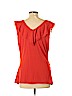 White House Black Market Orange Sleeveless Top Size XL - photo 2